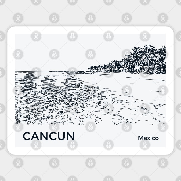 Cancun Mexico Magnet by Lakeric